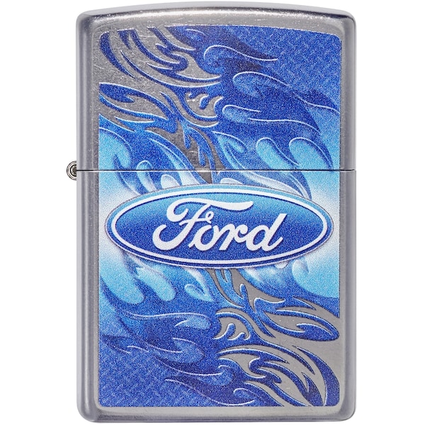 Zippo 2023 Zippo Street Chrome Ford Script In Oval Logo ZIP-49307 - main